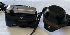 Vintage Yashica Camera With Leather Case  Film Inside. No Battery. Untested