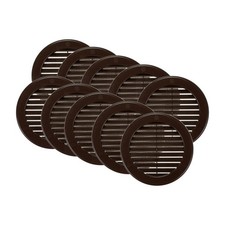 Vent Systems 4" Brown Soffit Vent Cover - 10-Pack Round Plastic Attic Air Vent
