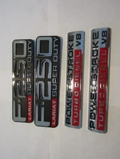 Door fender Badges Set of 4 Fit for 99-04 250 lariat Turbo-Diesel V8 New