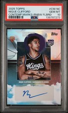 2025 TOPPS CONTEMPORARY MARKS RAINBOW FOILBOARD NIQUE CLIFFORD RC PSA 10 AUTO