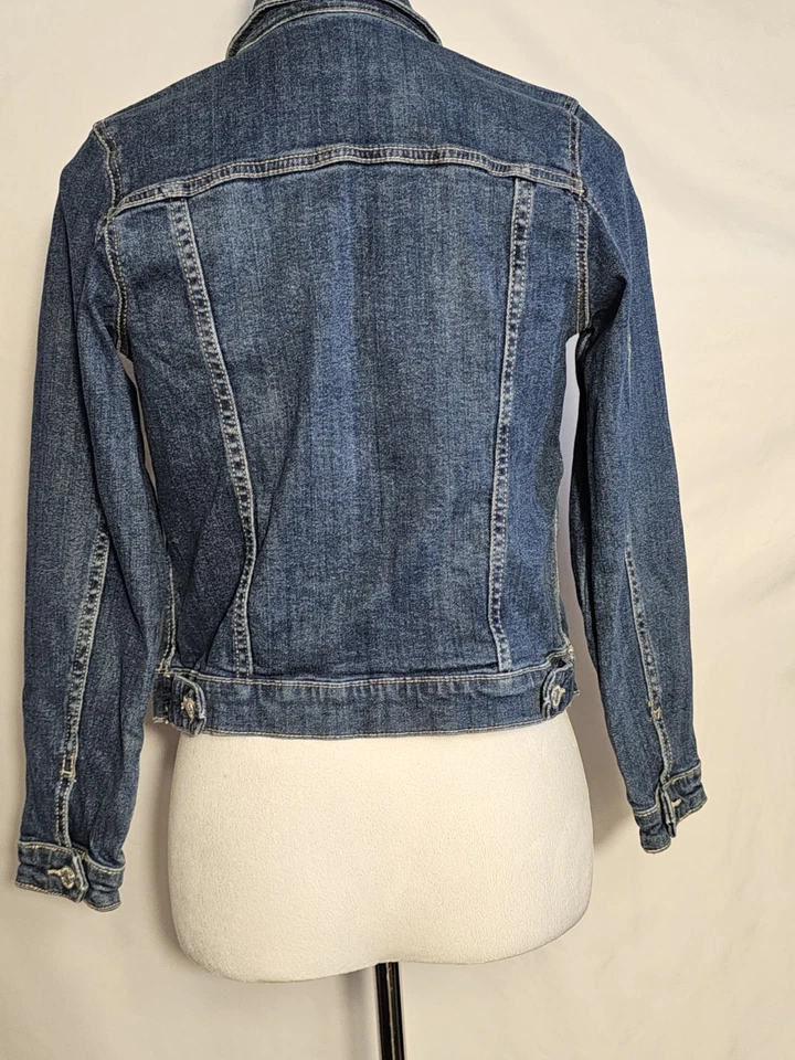 Jordache Jacket Youth SIze 10/12 Blue Denim Button Up Cotton Kids Girls Boys - Изображение 4 из 4