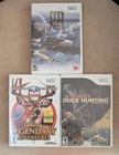 Ultimate Duck Hunting, Cabela's, Rebel Raiders Nintendo Wii LOT 3 Games