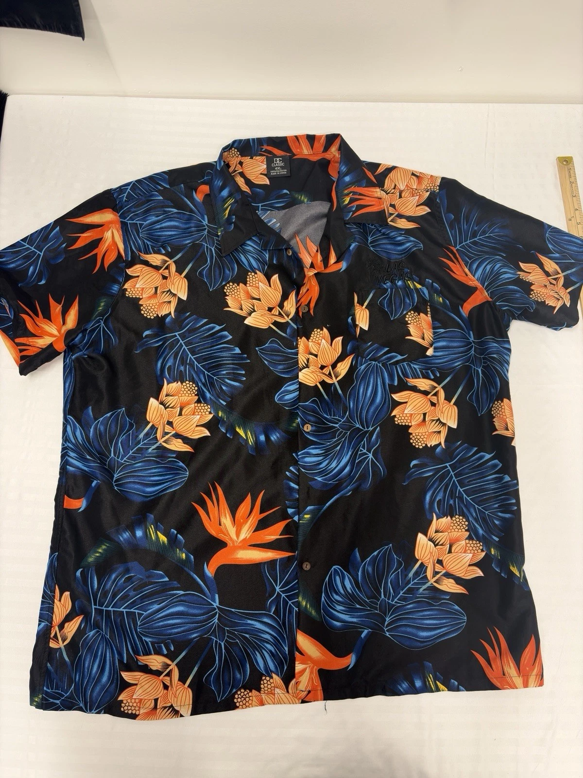 4XL DC Classic Island Men Bright Las Vegas FloralParadise Flowers Hawaiian Shirt