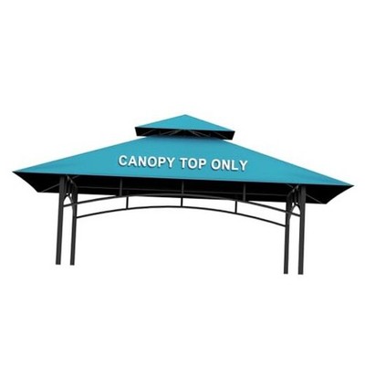 Grill Gazebo Replacement Canopy Top Only - 5' x 8' Outdoor BBQ 5x8 Turquoise