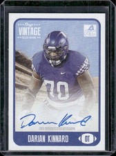 Darian Kinnard 2021 Onyx Vintage Blue Ink Auto Autograph Rookie /400
