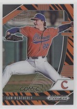 2020 Panini Prizm Draft Picks Tiger Stripes 42/99 Sam Weatherly #PDP81 fm0