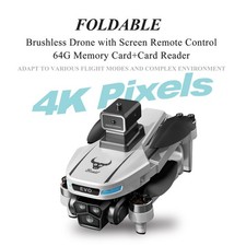 4K Camera Drone RC Screen Foldable Brushless Quadcopter Obstacle Avoidance 6