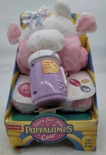 Vintage NIB Puffalump 1999 Pink Care for Me COW Fisher-Price