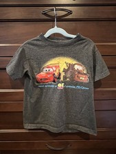 Disney Cars Lightening McQueen Gray Kids Tshirt Size 4