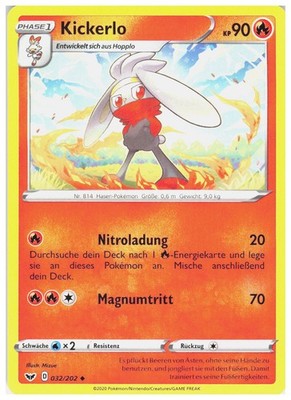 Raboot 032/202 Uncommon Sword & Shield Pokemon Near Mint