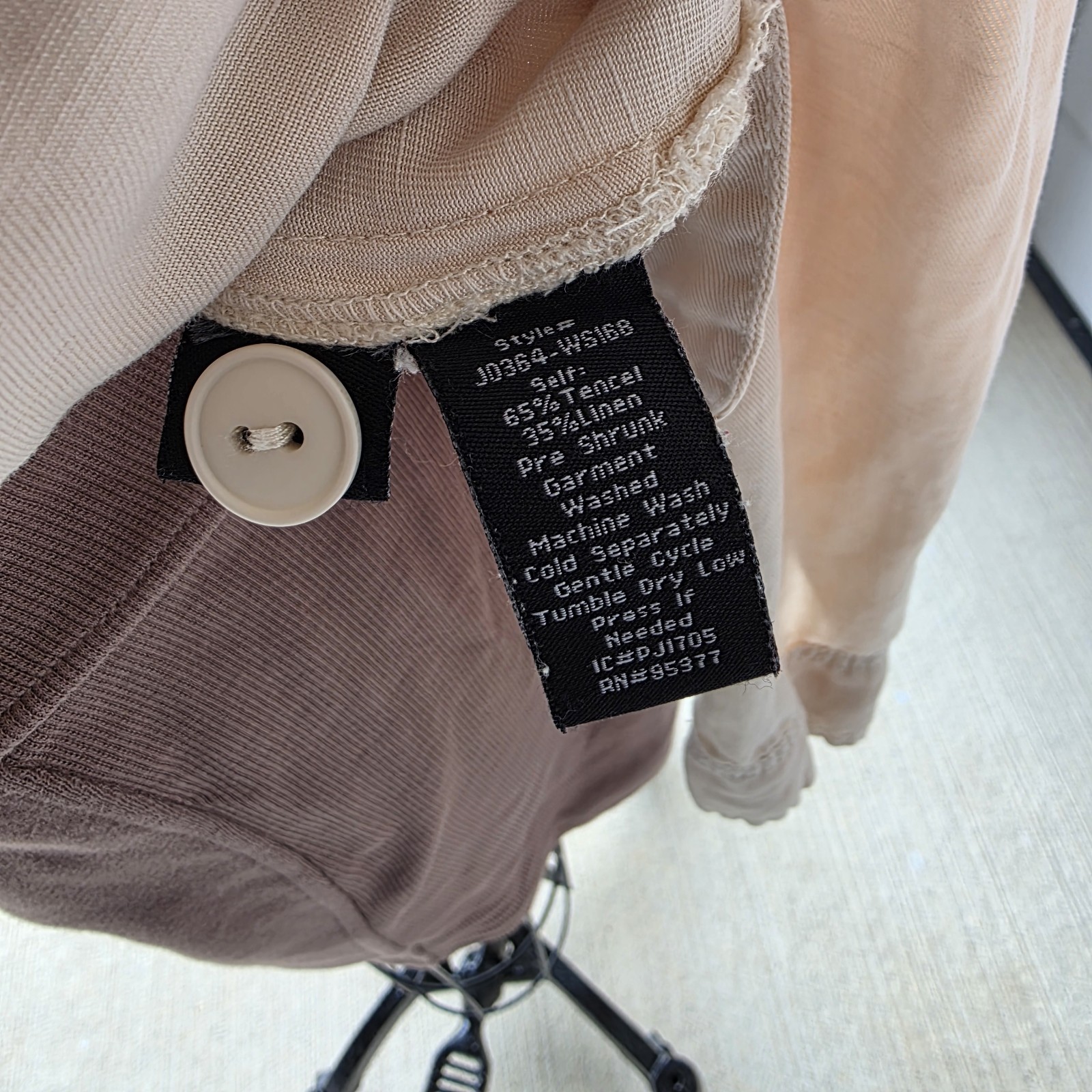 Sanctuary Utility Jacket Beige Button Front Long … - image 6