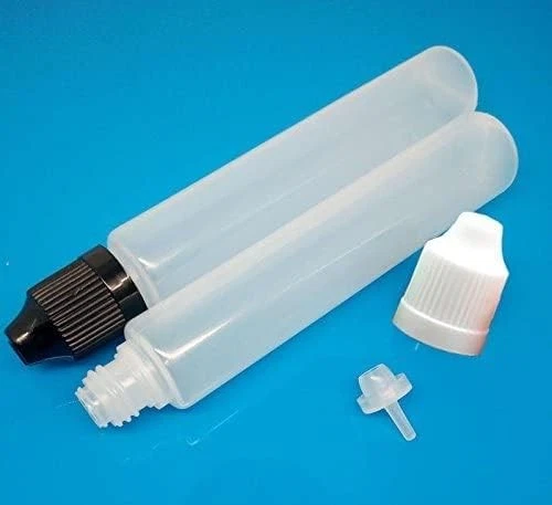 Botella cuentagotas larga blanca y negra de 30 ml 20 un. con tapa a prueba de niños con Thi largo Foto 2 de 4