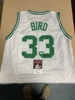 Larry Bird Signed Boston Pro White Basketball Jersey JSA COA