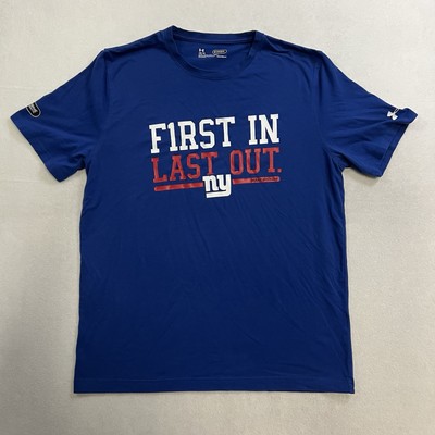Under Armour New York Giants NFL Combine Authentic Training T-Shirt Men s Large