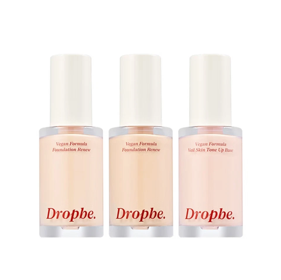 K-Beauty Dropbe Cover Pick Foundation Renew 01 Light Beige SPF35 35g Vegan - Image 4 of 4