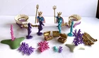 Vintage Playmobil King Neptune Under the Sea Chariots Treasure etc...Partial Set