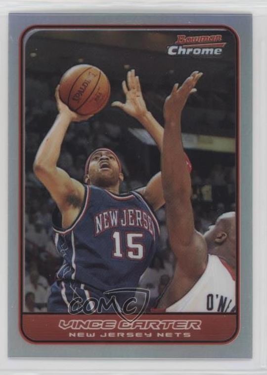 2006 Bowman Draft Picks & Stars Chrome Refractor 228/249 Vince Carter #8 HOF m1f