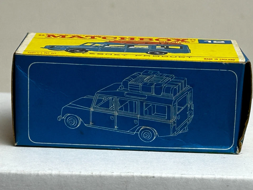 Matchbox No. 12 Land Rover with F-Type Original Box, Nice - Image 4 of 4