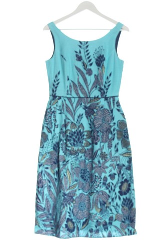 LANDS’ END Vestido de cóctel Mujeres Talla EU 34 azul-blanco-blanco puro