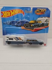 Hot Wheels Track Fleet 1:64 Volvo 240 Drift Camper Blue/White Unopened