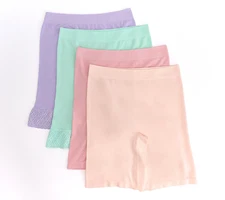 Breezies Set of 4 Comfort Breeze Seamless Long Leg Panties Pastel Pack 2X New