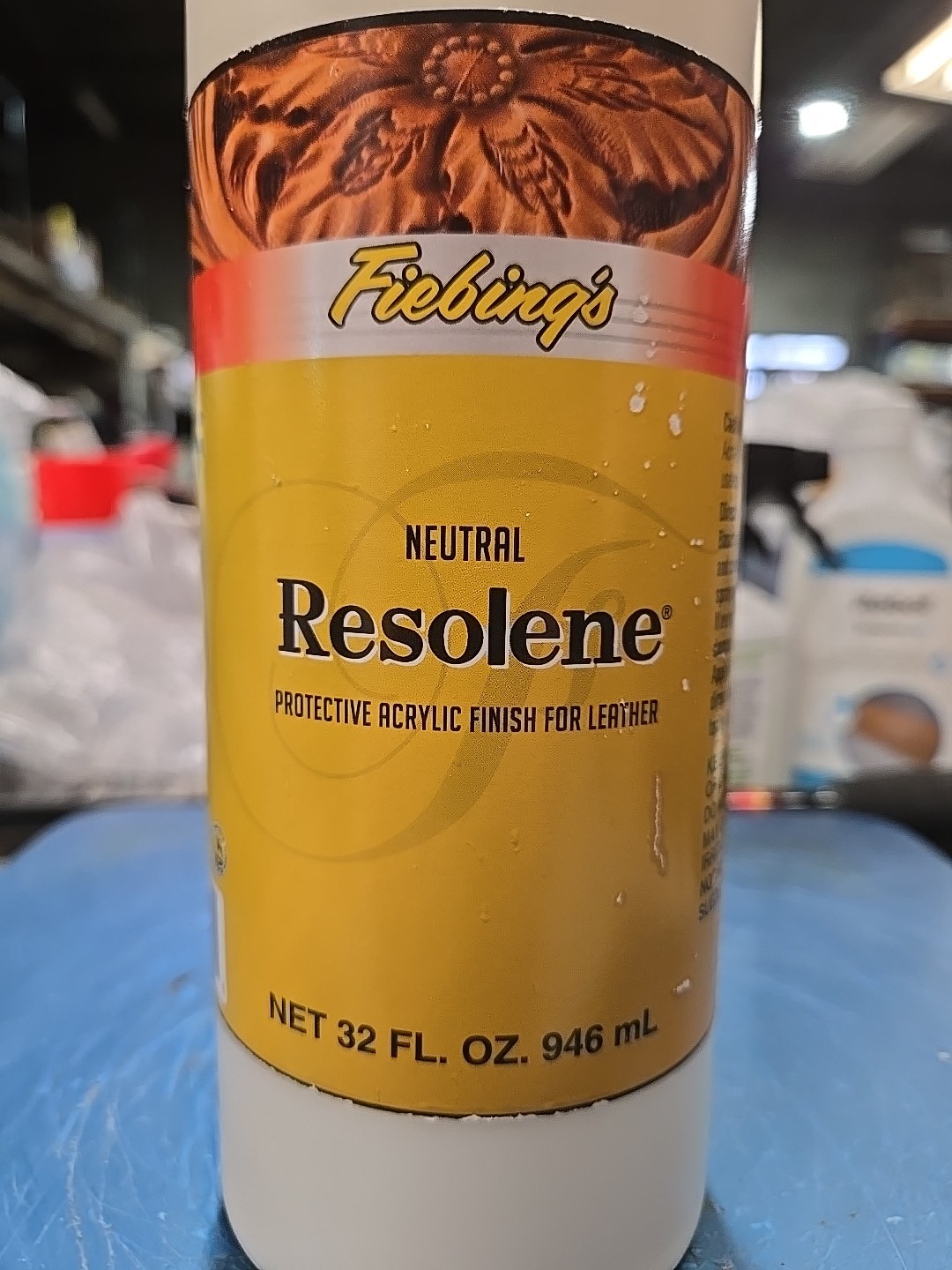Fiebing's Resolene Neutral  Protective Acrylic Finish For Leather- 32 Fl Oz