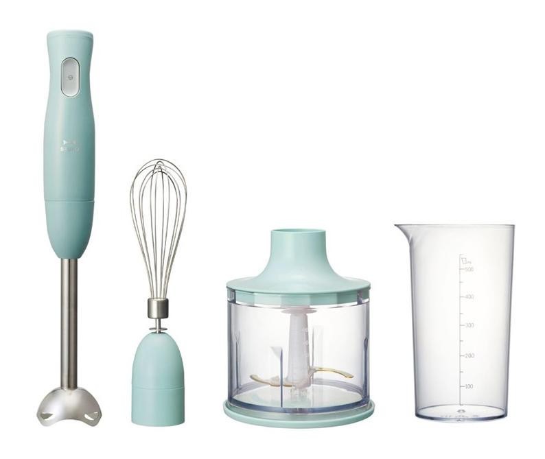 BRUNO Multi Stick Blender Blue Gray 3 Types Blender Whiper C
