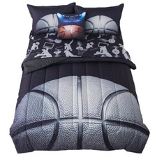 KIDS BASKETBALL COMFORTER SET TWIN SIZE SPORTS BEDDING SETS FOR BOYS TEENS 6 PIE