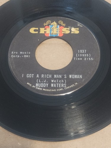 Blues 45 Muddy Waters My Dog Can't Bark / I Got a Rich Man's Woman chess NM - Picture 2 of 3