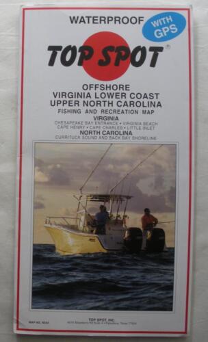 Top Spot N244 Waterproof GPS Map Offshore CurrituckSound to Chesapeake Bay - Picture 1 of 2