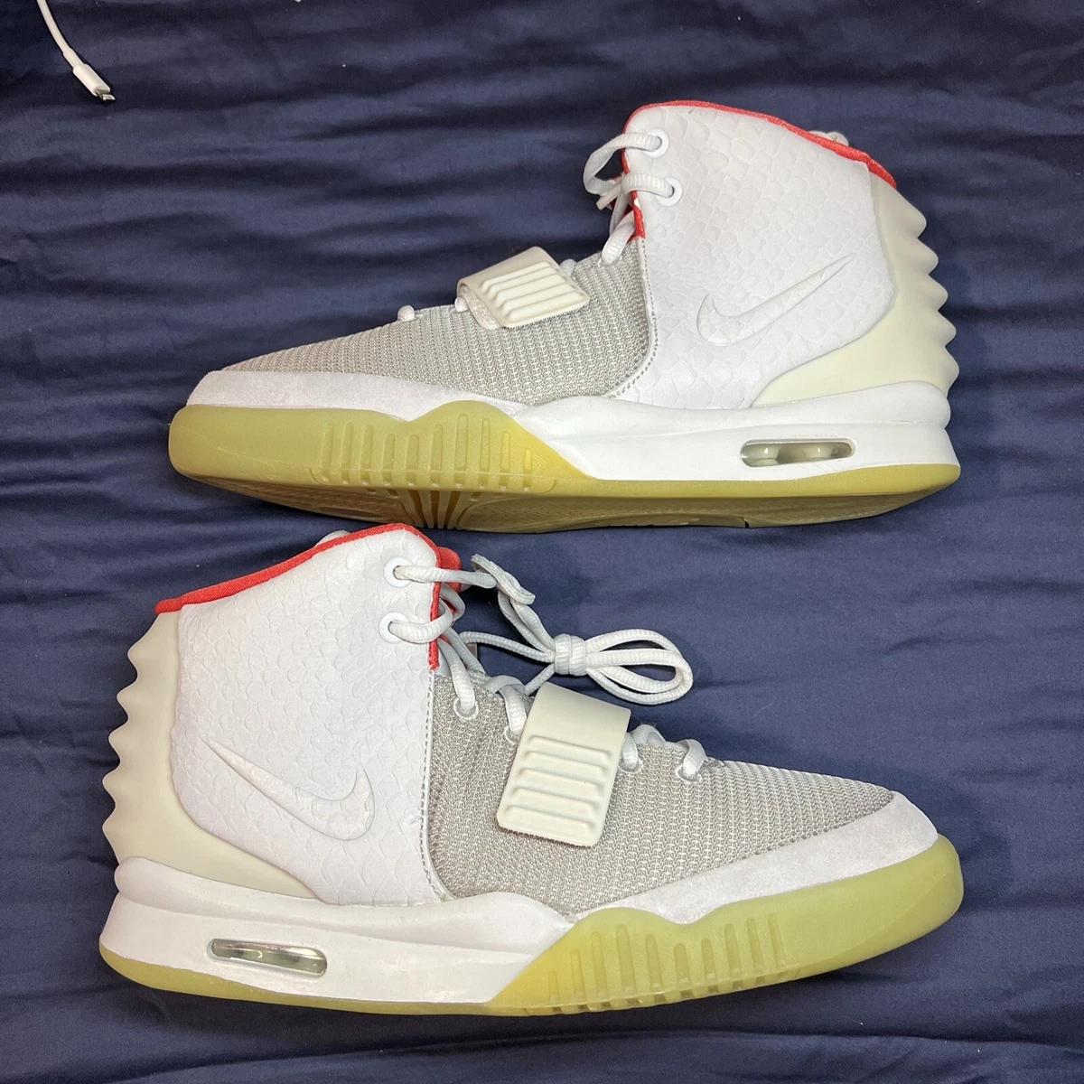 Size 10.5 Nike Air Yeezy 2 NRG Pure Platinum 2012