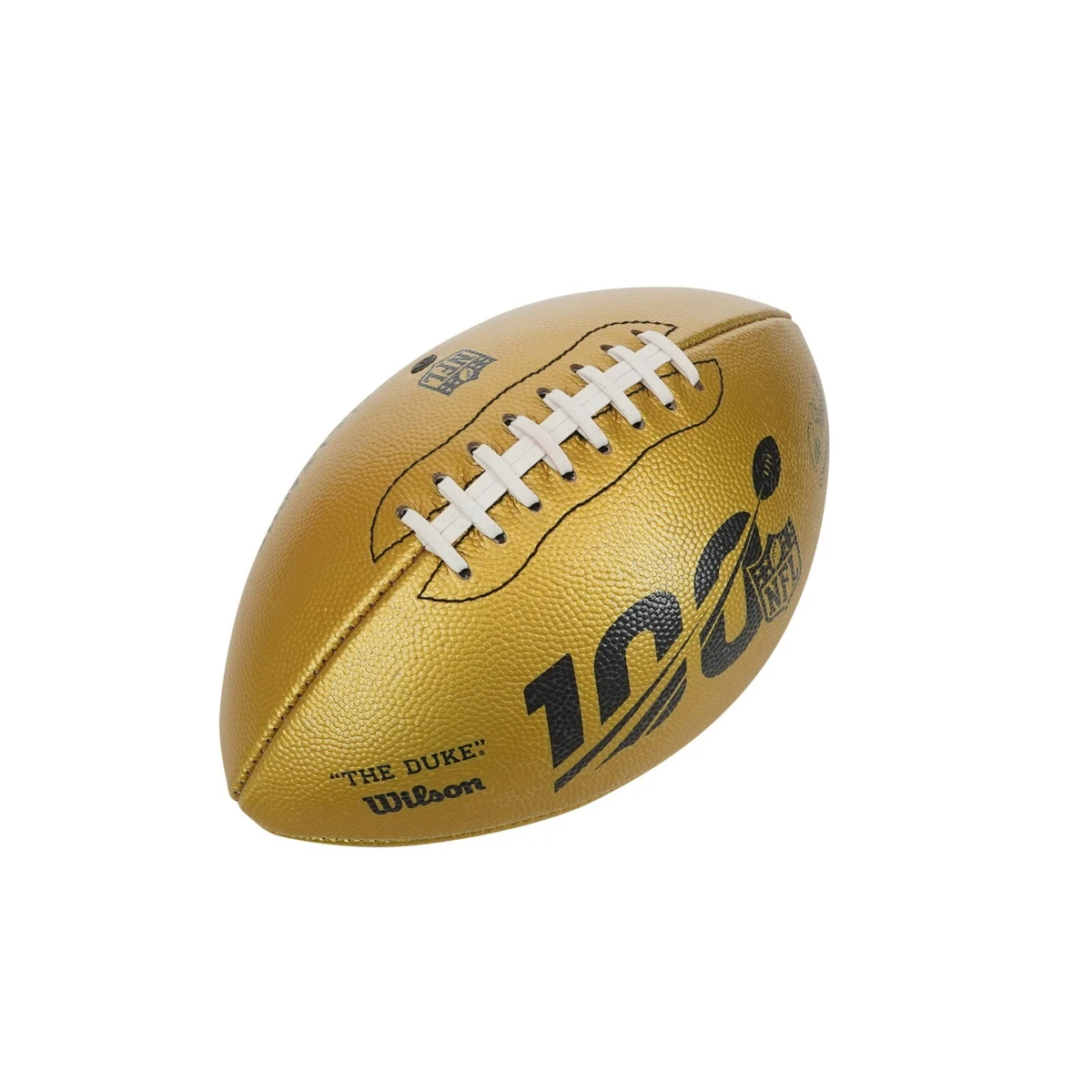 Wilson The Duke Official Leather NFL Football 2019 100th Anniversary Gold  LE