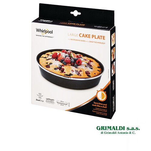 TORTIERA ALTA PIATTO DUAL CRISP FORNO A MICROONDE WHIRLPOOL AVM285  29X26X5,5 cm | eBay