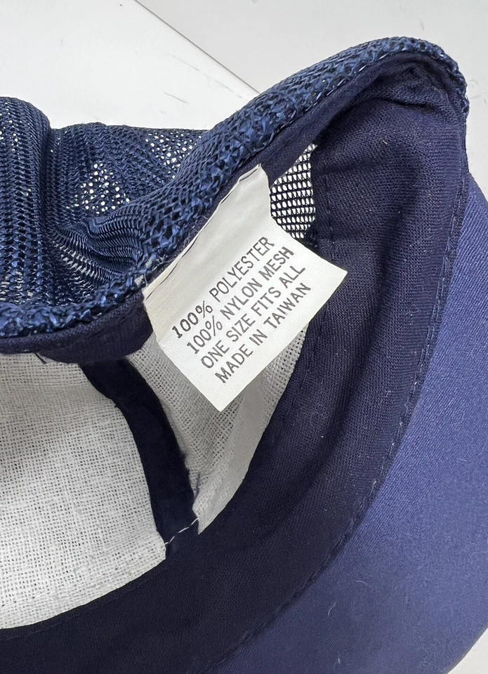 Gorra de Camionero Kenworth Años 80 De Colección con Huevos Revueltos Malla Azul Snapback Parche Rojo Foto 3 de 4