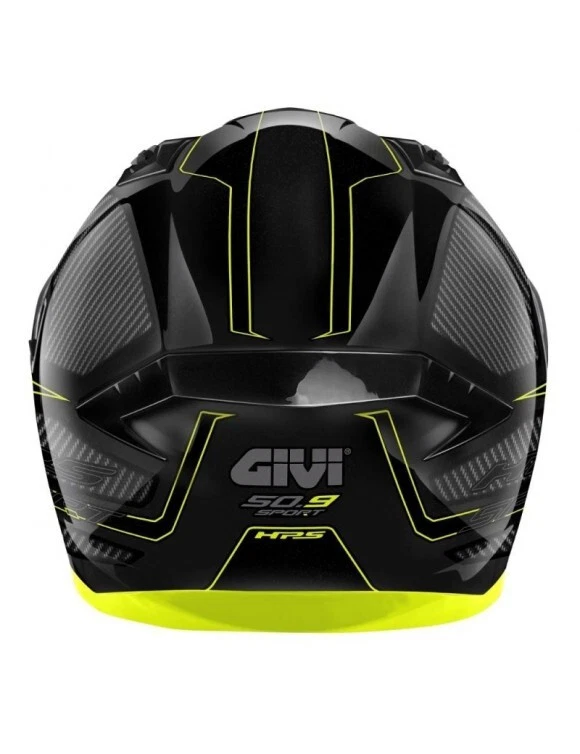 CASCO MOTO INTEGRAL GIVI 50.9 SPORT ENIGMA NEGRO CARBONO AMARILLO 22.06 T-XXL - Imagen 4 de 4