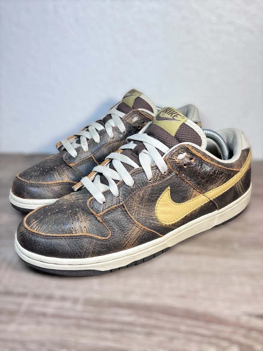 Vintage Nike Dunk Low Premium Grunge Pack Baroque Brown Mens Size