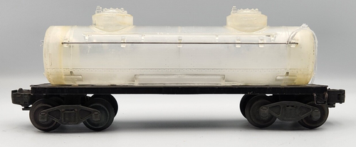 Lionel Postwar 6465 2-Dome Tank Car "Hazed & Confused" Clear Shell and Ends