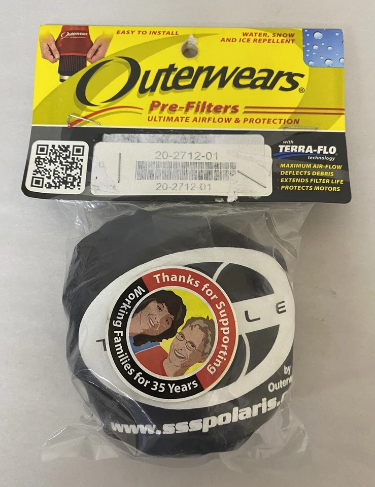 4 prefiltros de admisión lateral Polaris RZR 900 XP/XP #20-2712-01 / #M1731 Foto 4 de 4