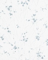 Vliestapete Floral Striche Weiß Blau Glanz Novamur Daphne 6749-30 (3,24€/1Qm)