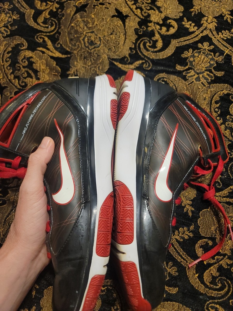 Nike Hypersize 367173-012 High Top Shoes Sneakers Black & Red Size 11 Nike Hypersize 367173-012 High Top Shoes Sneakers Black  main image 4