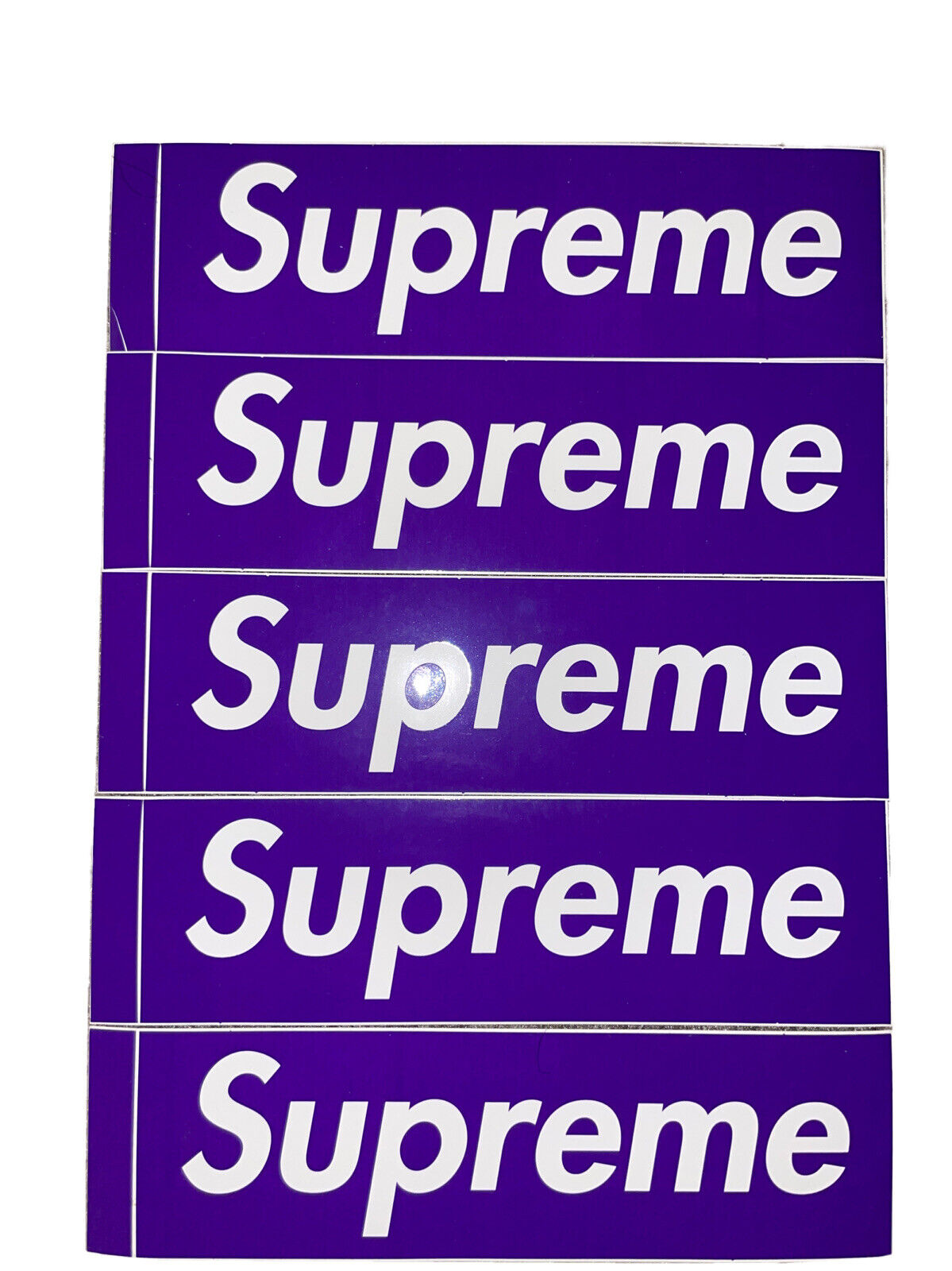 Supreme x Three 6 Mafia Purple Box Logo Sticker - US