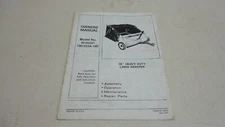 AGRI-FAB MODEL 45-02221 38'' HEAVY DUTY LAWN SWEEPER OWNER'S MANUAL PART# 46222