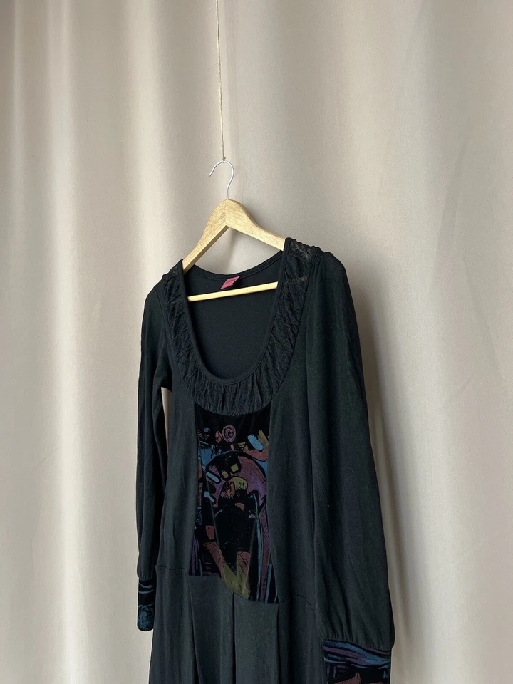 Save the Queen женское платье цветной абстрактный длинным рукавом с подкладкой размер S - Изображение 2 из 4