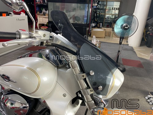 Motorcycle Front Windshield & Mount Kits For Suzuki Boulevard M109R 2006-20 - Picture 7 of 7