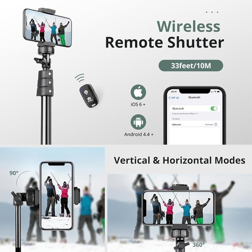 Lightweight Selfie Stick Tripod with 14.95” Gooseneck for Ultimate Flexibility - Picture 8 of 9