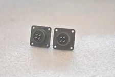 AMPHENOL MS3102A14S-2S CIRCULAR CONNECTOR RECEPTACLE, SIZE 14S, 4 POS (LOT OF 2)