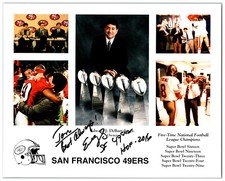 Edward DeBartolo Jr. Eddie San Francisco 49ers Hand Signed 8x10 Photo Jon