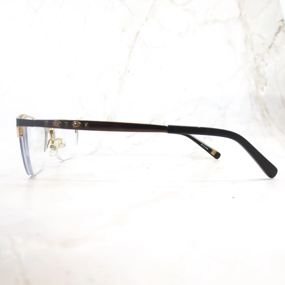 Marco de gafas Liz Claiborne L654 marrón medio borde ojo de gato 52-16-135 Foto 3 de 4