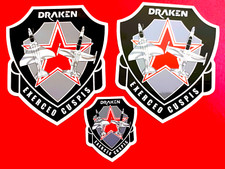 SAAB DRAKEN 3 Fighter Jet STICKERS 2 are 4in ...