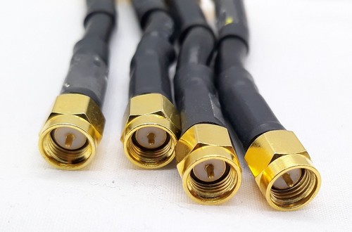 Four Alpha Wire SMA Male to SMA Male Coax Cable 3" - Picture 3 of 4
